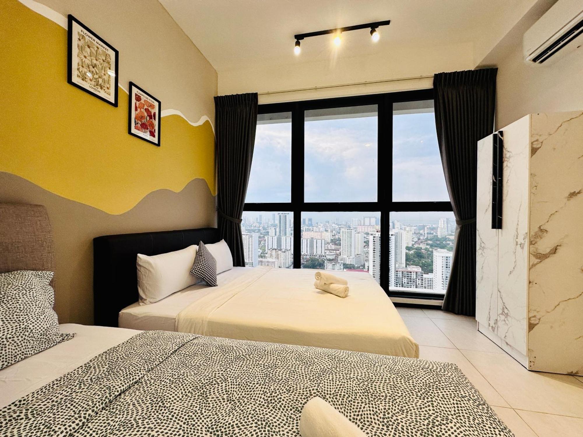New 2br Or 3br Homey Getaway 7 To 10 Pax At Urban Suites, Georgetown By Urban Staycation Lod Apartment Jelutong